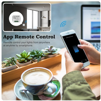 GIRIER Wifi Smart Switch Module Smart Life App Remote Control DIY Smart Light Switches 16A Works with Alice Google Home Alexa
