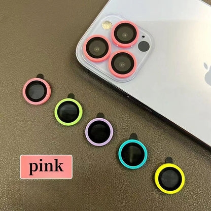 Glowing Tempered Glass Camera Lens Protector | For iPhone 14 13 12 11 15 Pro Max