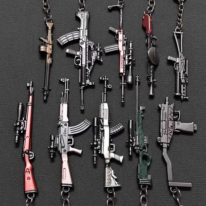Mini Keychain Pendant 98k Alloy Gun Model | PUBG Battlefield Gift for Men