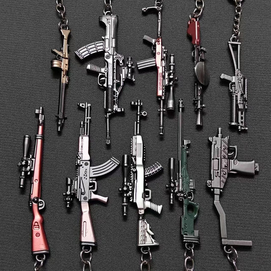 Mini Keychain Pendant 98k Alloy Gun Model | PUBG Battlefield Gift for Men