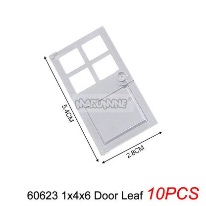 Marumine Window and Door Building Blocks | Compatible City House Parts Set