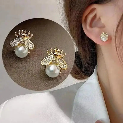 Korean Fashion Seven Star Zircon Earrings | Luxury Crystal Stars Stud Earrings