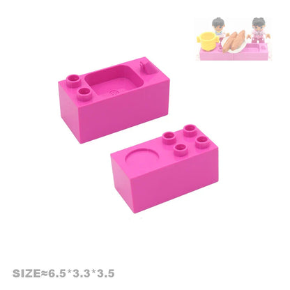 Play House Building Blocks Set | Compatible Furniture Accessories for Kids