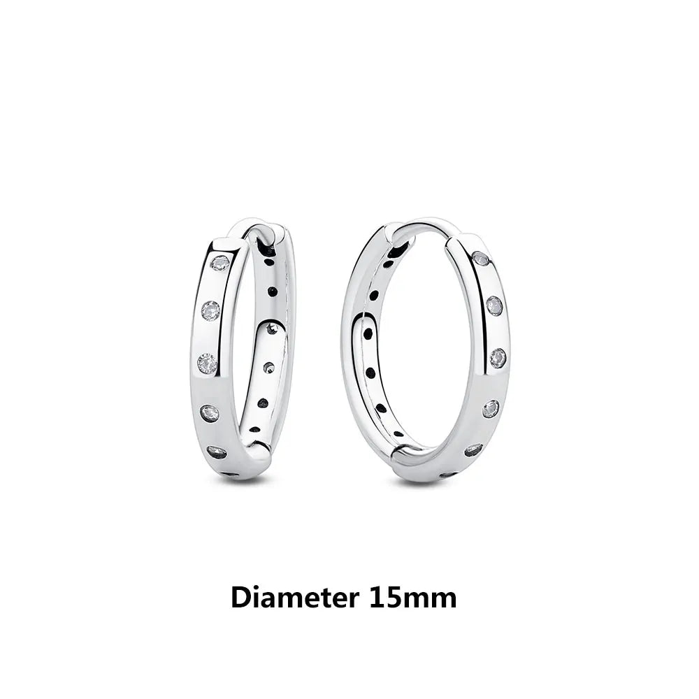 925 Sterling Silver Earrings | Women's Trendy Stud and Hoop Jewelry with Cubic Zirconia