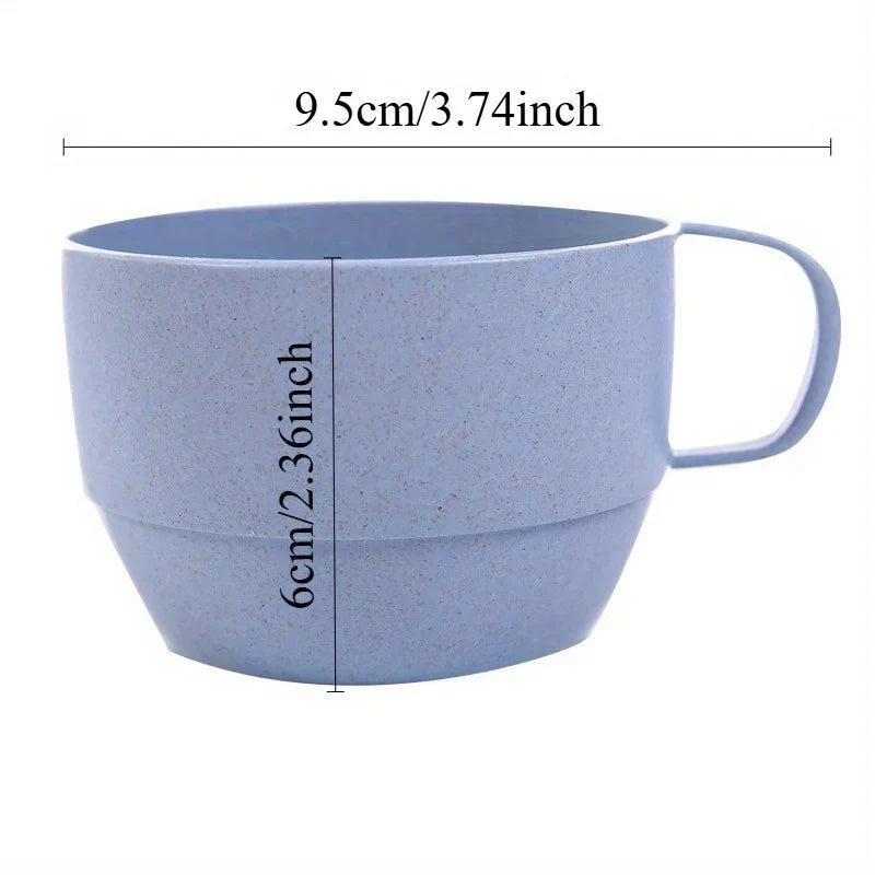 4pcs/set Multi-functional Minimalist Coffee Drink Cup | Portable Colorful Large Cup Set