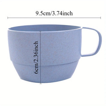 4pcs/set Multi-functional Minimalist Coffee Drink Cup | Portable Colorful Large Cup Set