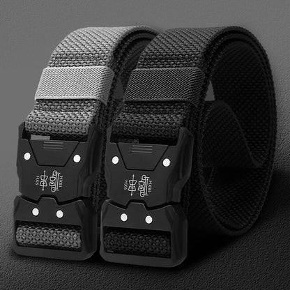 Tactical Waist Belt with Quick-Release Automatic Buckle — 1.5 in (3.7 cm) Durable Unisex Outdoor Belt