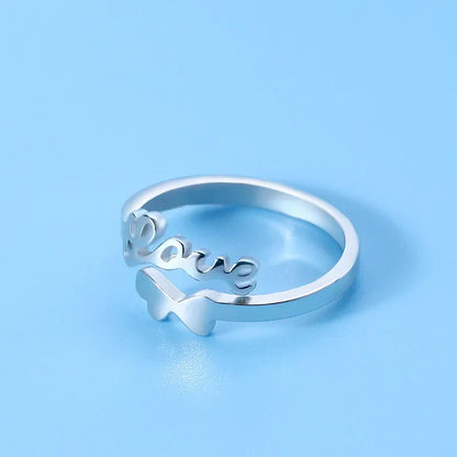 925 Sterling Silver Zircon Adjustable Ring | Women's Cocktail Jewelry