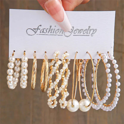 Gold Butterfly & Heart Dangle Earrings Set – Acrylic Drop Jewelry for Women