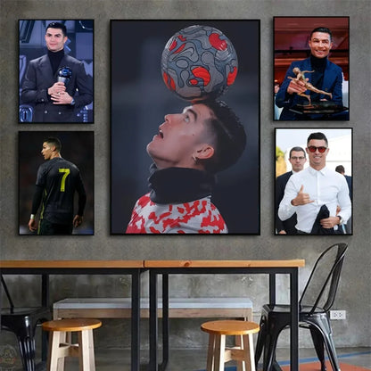 C-Cristiano Ronaldo Poster HD Posters Home Room Bar Cafe Decor Art Wall Painting Picture