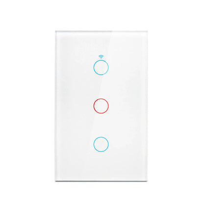 Tuya Smart Switches US Neutral Wire/No Neutral Wire Required 1/2/3/4 Gang Light WiFi Touch Switch Work with Alexa Google Home