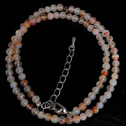 2025 Natural Stone Crystal Choker Necklace | 4mm Bohemian Adjustable Choker