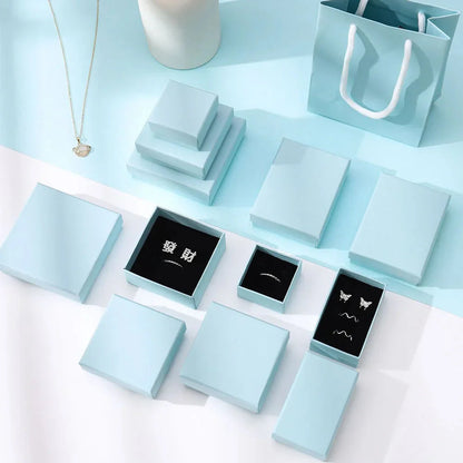 Luxury Jewelry Gift Box Set – White & Dark Green Case