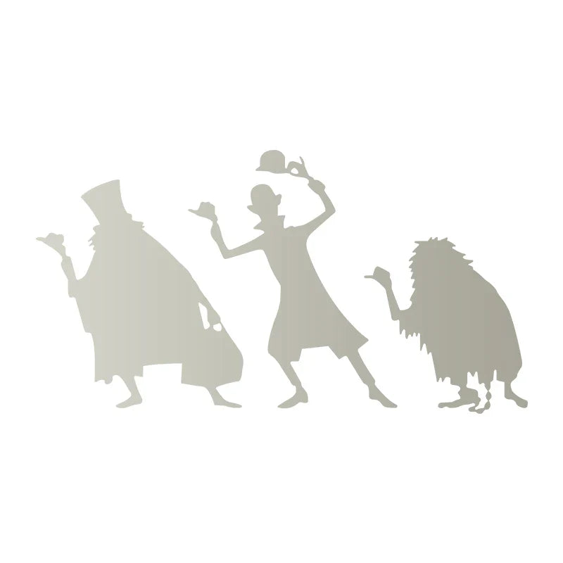 Cartoon Hitchhiking Ghosts Vinyl Sticker | Car Window Decoration