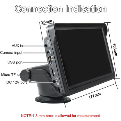 Hippcron 7inch Car Radio Multimedia Video Player Wireless Carplay And Wireless Android Auto Portable Universal Touch Screen