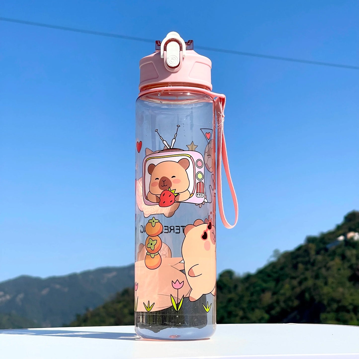 Kapibala Straw Cup | Large Capacity 800ml Sports Water Bottle