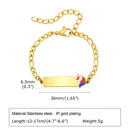 Custom Stainless Steel Name Bracelet | Personalized Gift for Daughter