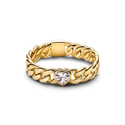 925 Sterling Silver Heart-Shaped Butterfly Flower Ring | Exquisite Charm Jewelry for Her