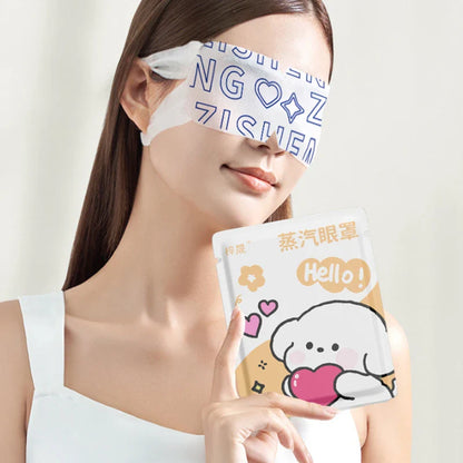 10Pcs Disposable Self-Heating Steam Eye Mask | Cartoon Sleep Aid & Eye Relaxation