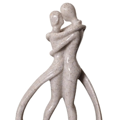Abstract Couple Statue Crafts Desk Couple Figurine Collection Lovers Embrace Statue for Shelf Wedding Home Bookshelf Desk