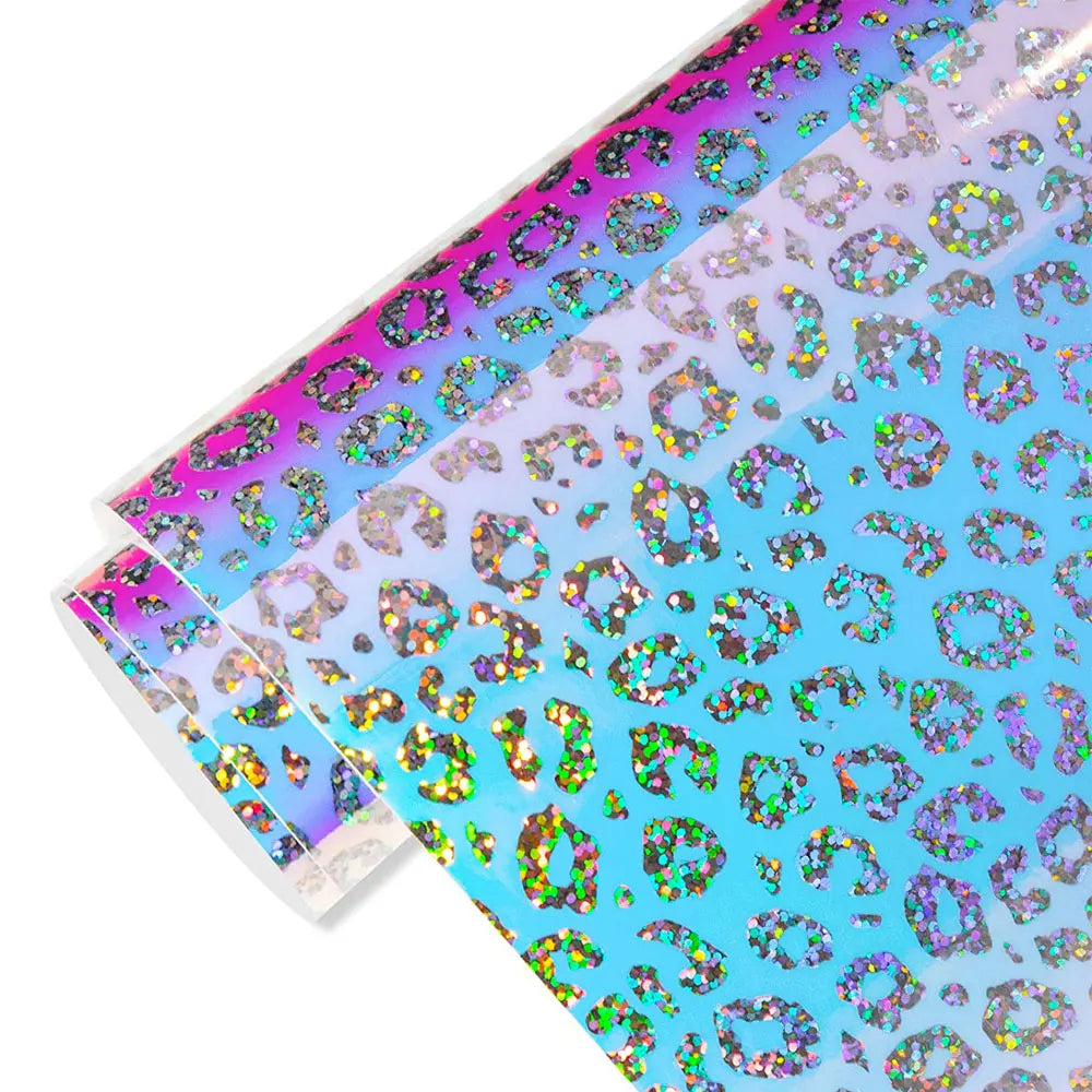 Rainbow Gradient Adhesive Craft Vinyl Sheet | Self-Adhesive Decal for DIY Crafts, Walls, Windows, Cars, Mugs, and Christmas Decorations