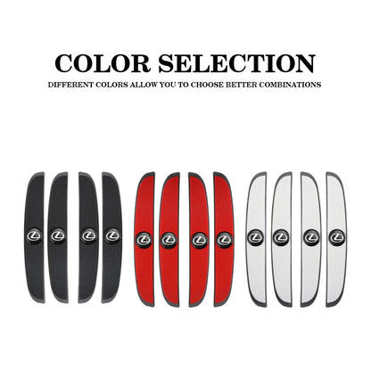 4Pcs Silicone Car Door Edge Protector Strips | Anti-Collision Pad for Lexus Models