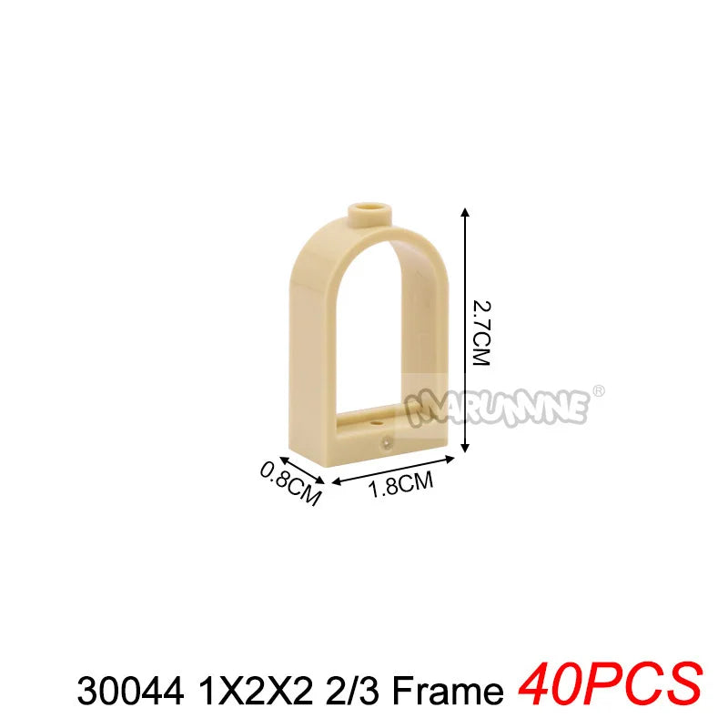 Marumine Window and Door Building Blocks | Compatible City House Parts Set