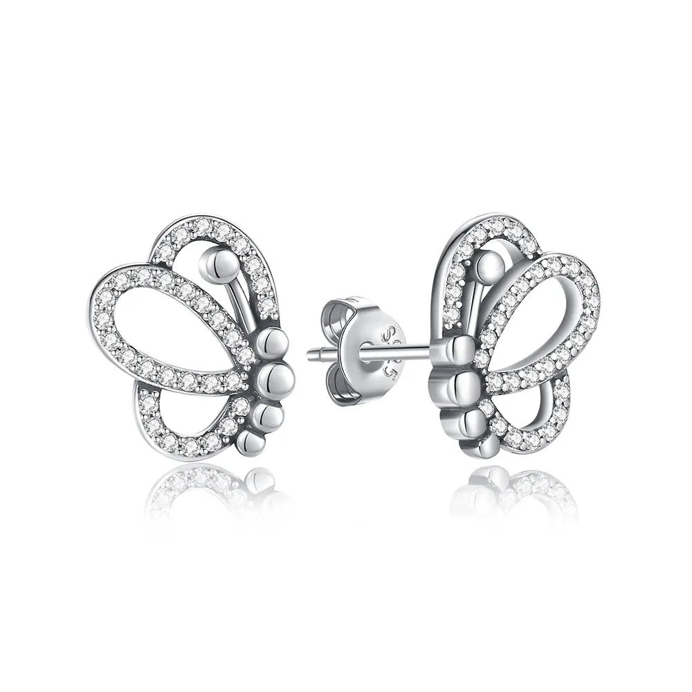 925 Sterling Silver Earrings | Women's Trendy Stud and Hoop Jewelry with Cubic Zirconia