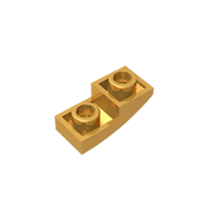 Gobricks GDS-795 Slope, Curved 2 x 1 Inverted | Compatible Building Block for DIY Projects