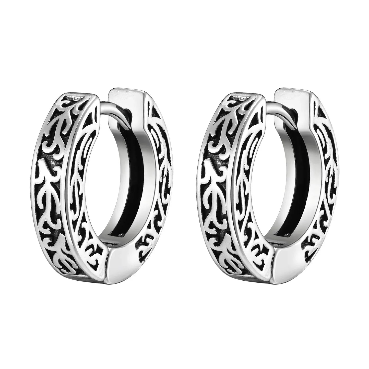 Stainless Steel Small Hoop Earrings for Men | Hypoallergenic Huggies