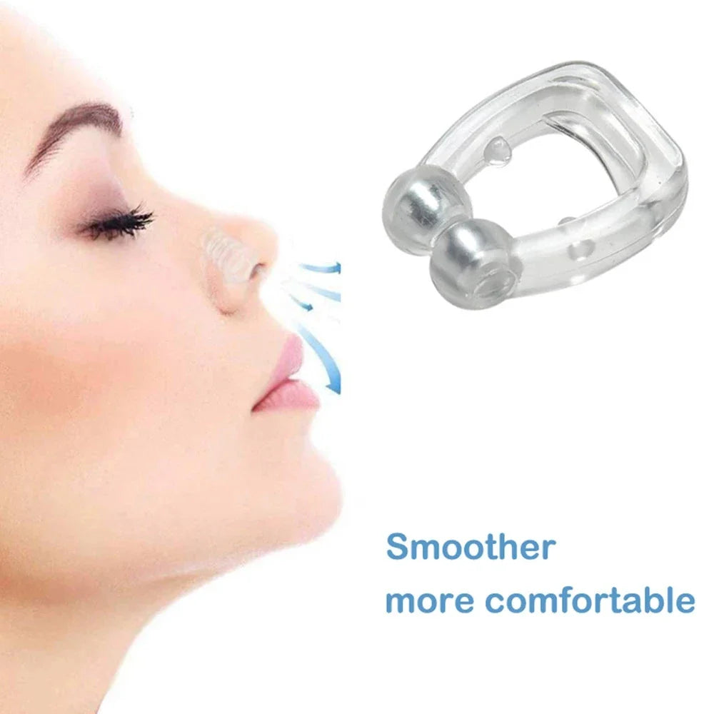 Anti Snore Nose Clip | Magnetic Sleep Aid for Quiet Nights