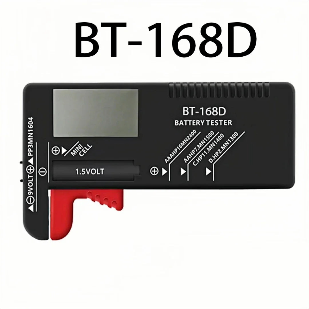 Digital Battery Capacity Tester | BT-168 PRO BT-168D Voltage Meter for AA AAA C D 9V Cells