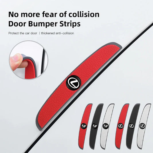 4Pcs Silicone Car Door Edge Protector Strips | Anti-Collision Pad for Lexus Models