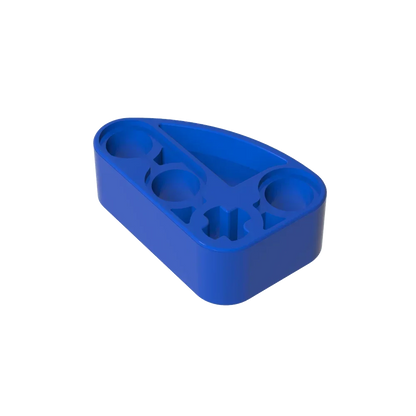 Gobricks GDS-2016 Technical Beam 2 x 3 L-Shape with Quarter Ellipse Thick | Building Blocks Toy Compatible with Lego 71708