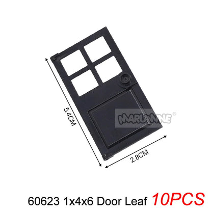 Marumine Window and Door Building Blocks | Compatible City House Parts Set