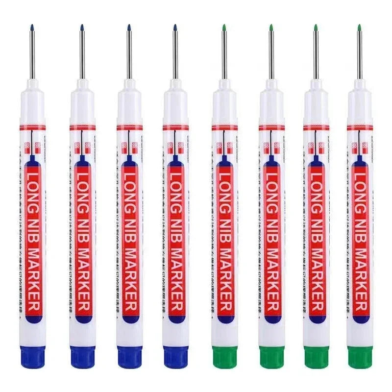 20mm Deep Hole Long Nib Markers Set | Multi-Purpose Perforating Pen for Metal, Wood, and Glass