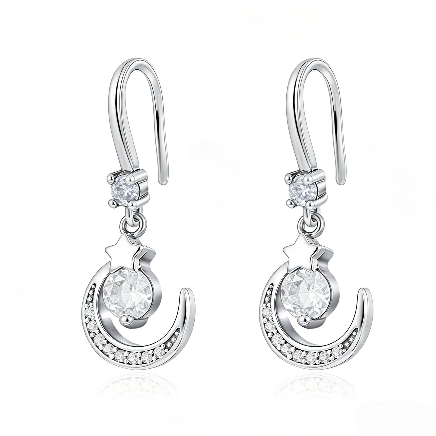 925 Sterling Silver Cherry Butterfly Shining Zircon Stud Earrings | Women's Holiday Charm Jewelry
