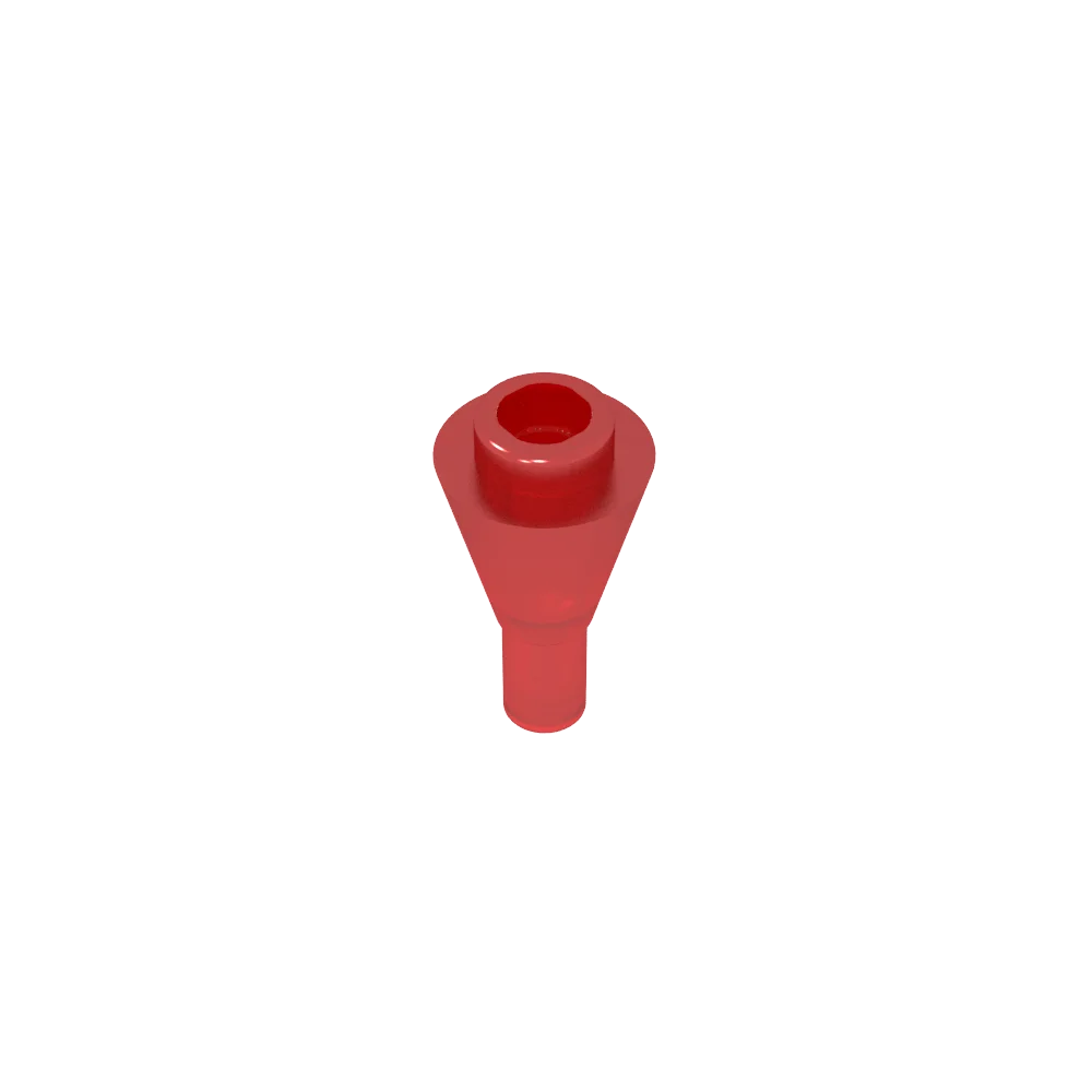Gobricks GDS-1138 Cone 1 x 1 Inverted with Bar | Building Block for DIY Creations
