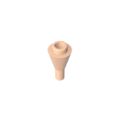 Gobricks GDS-1138 Cone 1 x 1 Inverted with Bar | Building Block for DIY Creations