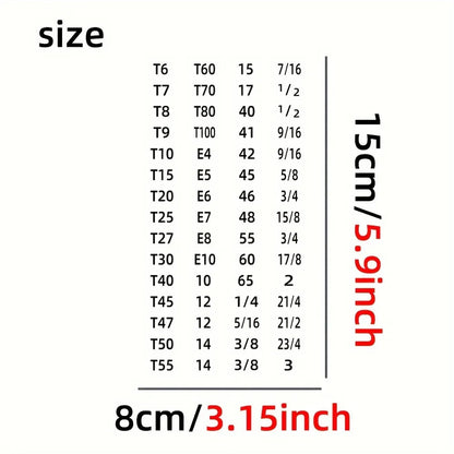 60pcs Mechanical Drive Socket Label Stickers | Quick and Easy Reminder Toolbox Decals