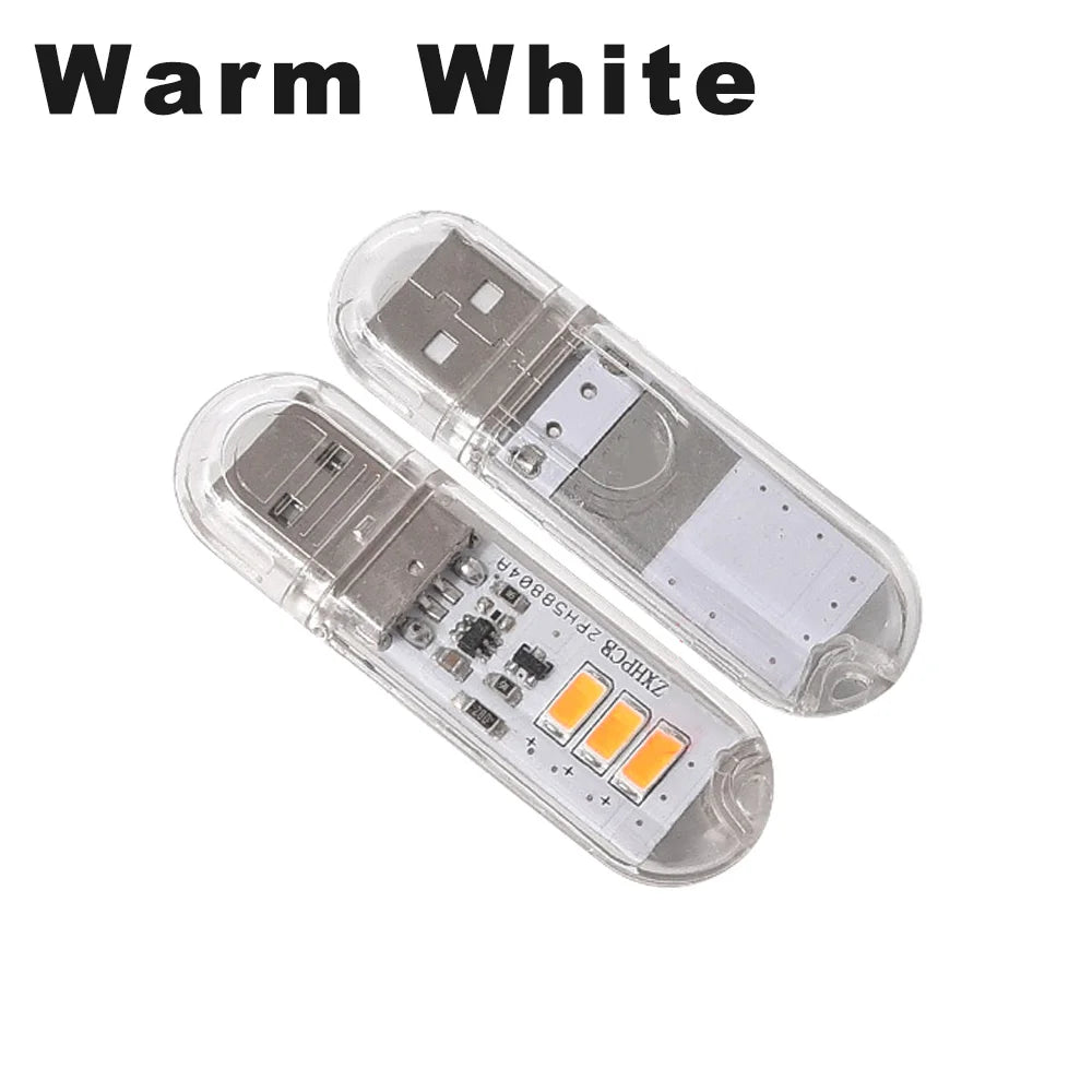 Portable USB LED Book Light | Touch Switch Reading Lamp