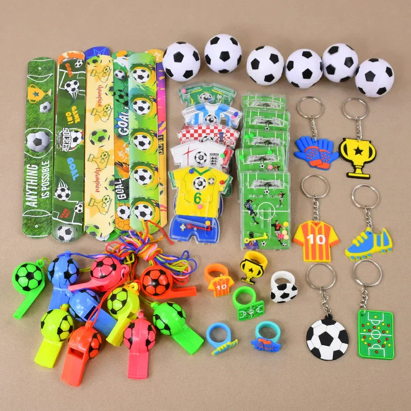 Soccer Party Bracelets Keychain | Pin Ball Maze Game Toys for Football Theme Kids Birthday Party Favors