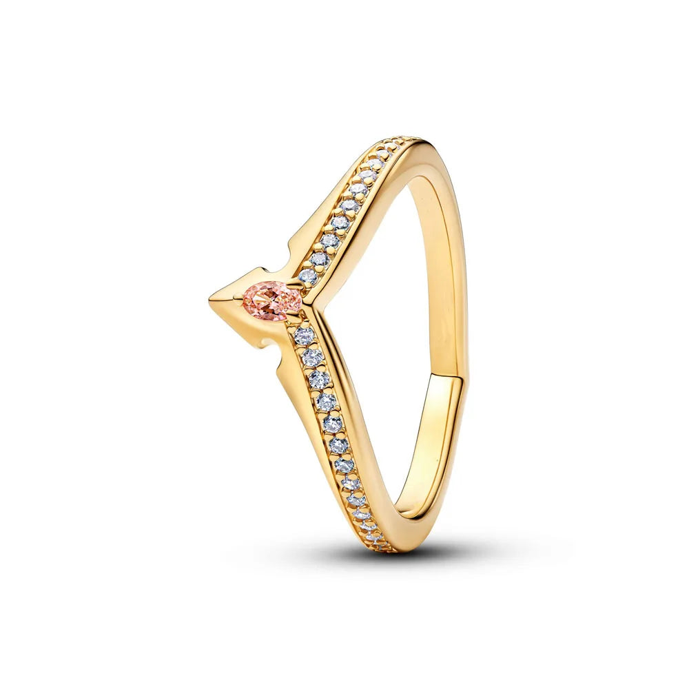 925 Sterling Silver Heart-Shaped Butterfly Flower Ring | Exquisite Charm Jewelry for Her