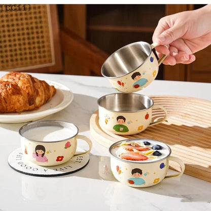 80/220ml Stainless Steel Kids Water Cup | Anti-Scalding Mini Mug