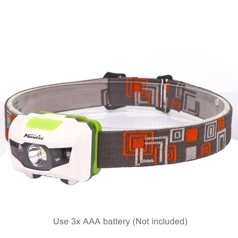 3W White Red Strobe Light LED Headlamp | Lightweight Portable Headlamp for Outdoor Hiking, Camping, and Climbing