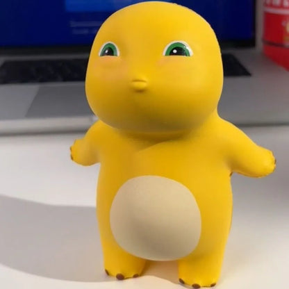 Funny Kiss Milk Dinosaur Squeeze Toy | Cute Yellow Nailong Kawaii Stress Relief Doll