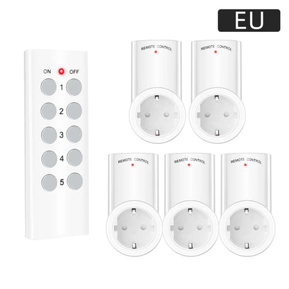 Smart Socket RF 433mhz Wireless Remote Control Outlet Adaptor Wall Electrical Switch Home Lamp For Smart Home EU UK US FR Plug