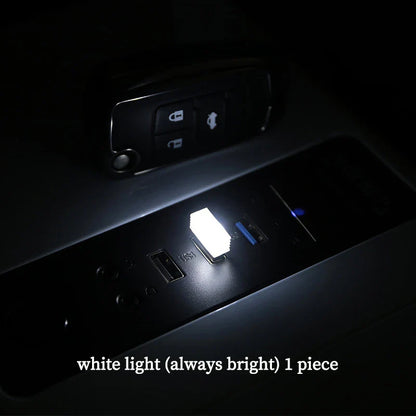 Car USB LED Atmosphere Light | Music Sync Sound Control Car Interior Decoration