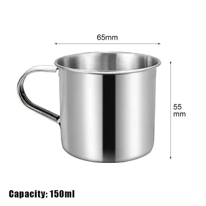 Stainless Steel Coffee Mug with Handle | Portable Travel Camping Cup