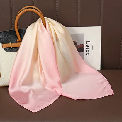 Luxury Satin Silk Square Scarf – Shawl, Hijab & Fashion Wrap 2023